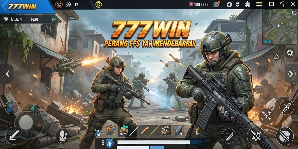 Screenshot utama dari gameplay FPS yang menegangkan di 777WIN.