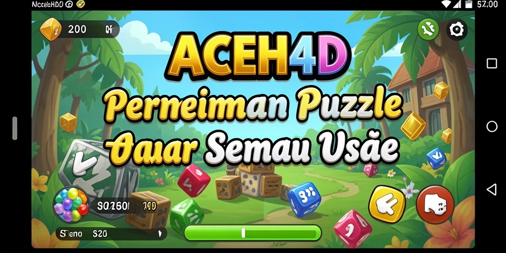 Tampilan menarik dari gameplay Puzzle ACEH4D yang seru.