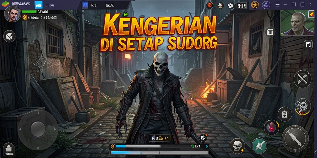 Screenshot AIFA66 menunjukkan suasana mencekam dan gameplay yang intens.