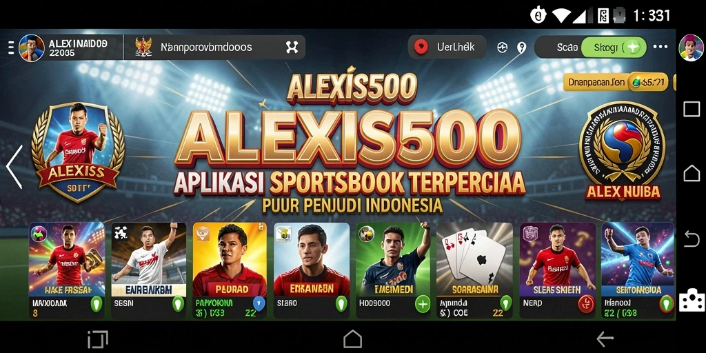 Tampilan antarmuka ALEXIS500 yang menarik dan user-friendly.