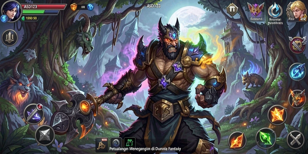 Tampilan gameplay yang menakjubkan dalam petualangan penuh aksi.