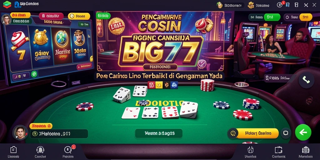 Tampilan gameplay Live Casino yang mengasyikkan di BIG77.