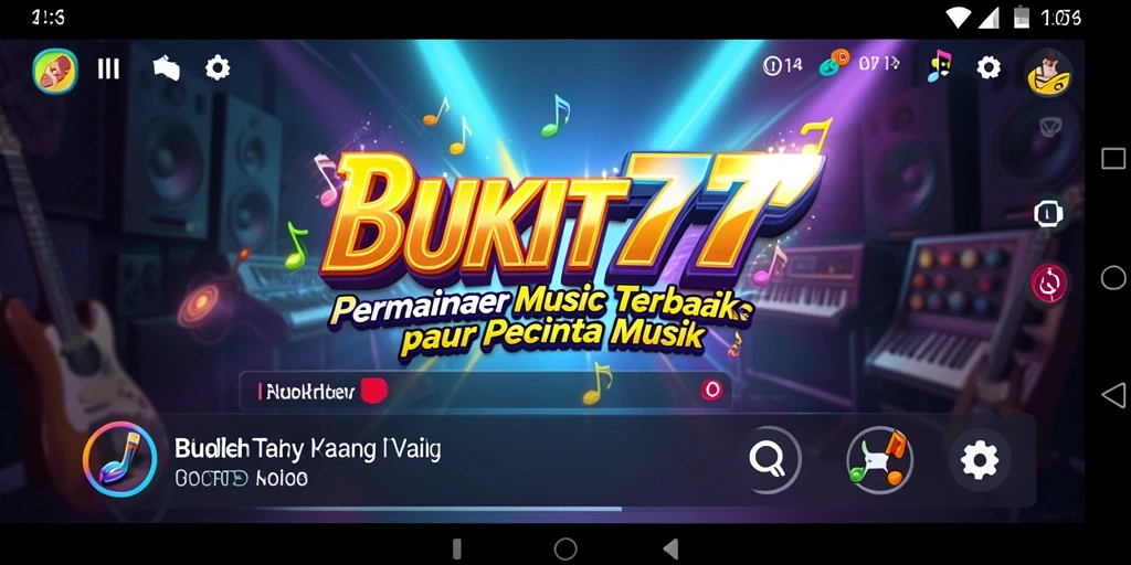 Tampilan gameplay menarik BUKIT777 dengan interaksi musik.