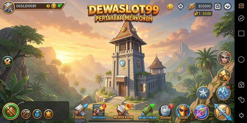 Gameplay menara pertahanan yang seru dan menegangkan.