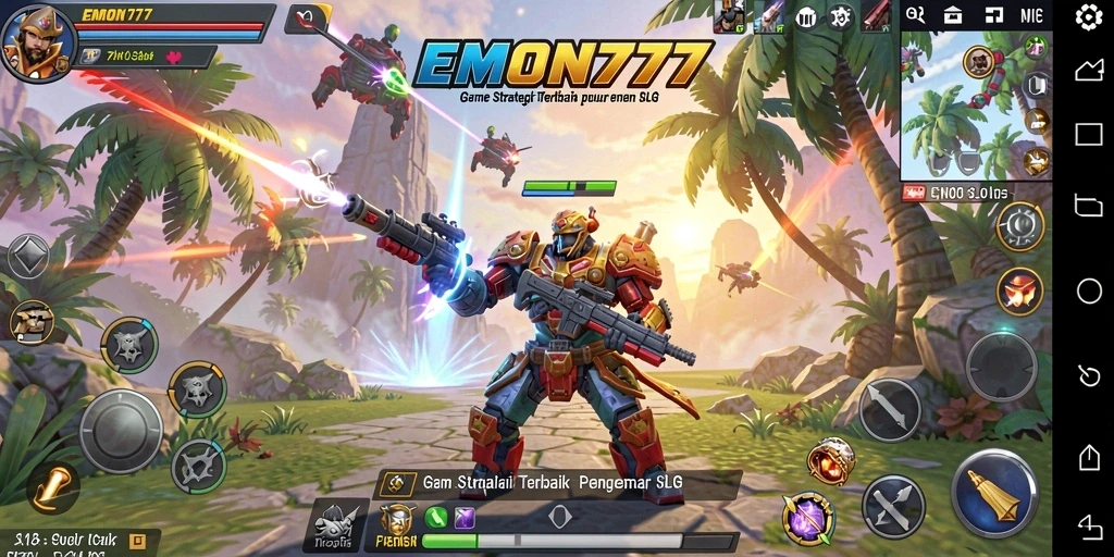 Tampilan gameplay EMON777 yang menegangkan dan strategis.