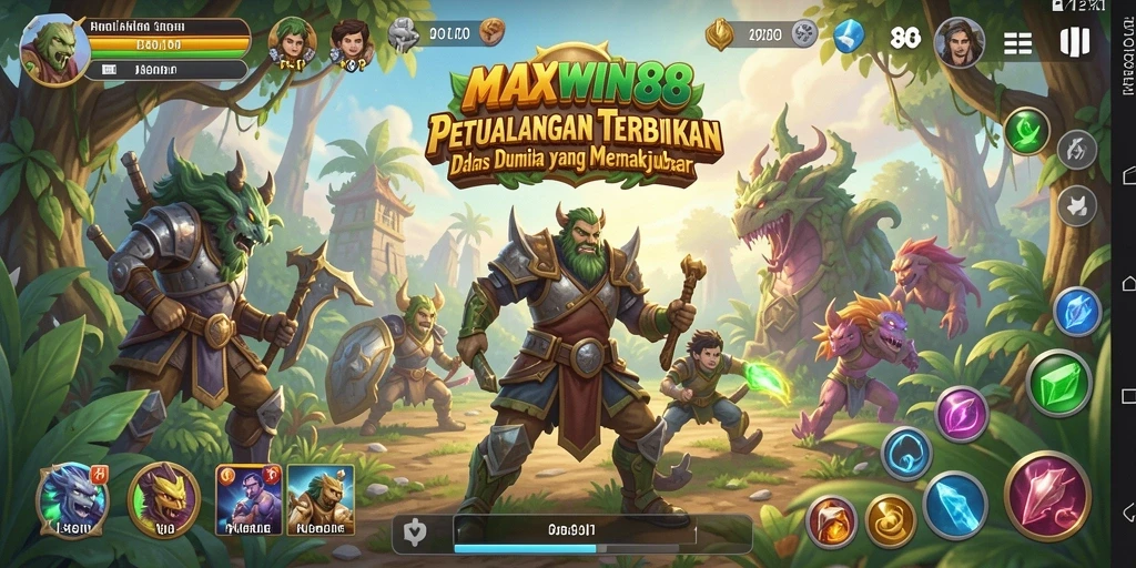 Tangkapan layar gameplay MAXWIN88 yang memperlihatkan eksplorasi Open World.