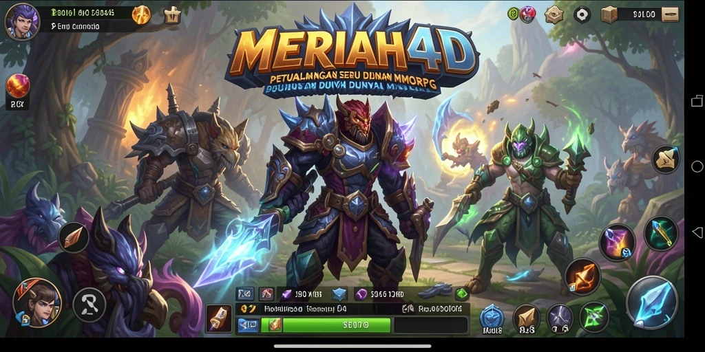Screenshot permainan <strong>MERIAH4D</strong> menampilkan aksi seru di dunia MMORPG.