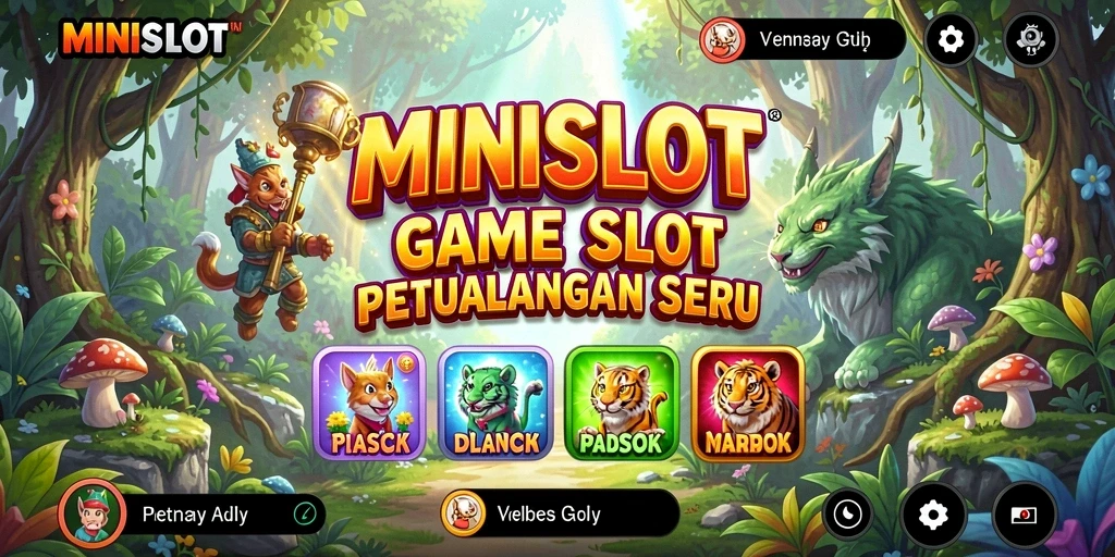 Screenshot gameplay MINISLOT yang menampilkan slot seru dan grafis berkualitas.