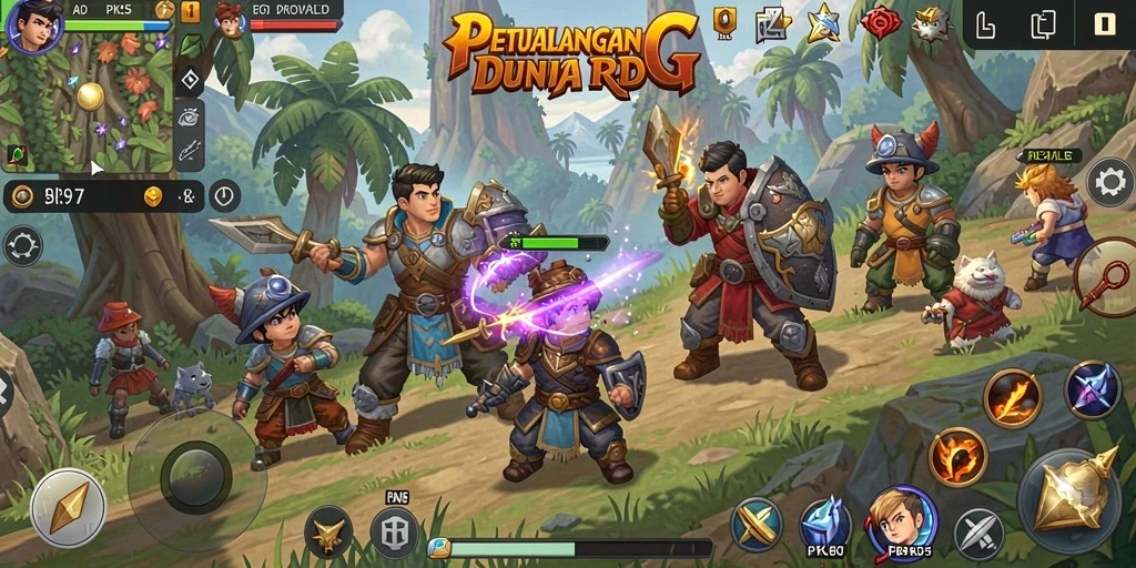 Gameplay seru dan menarik di dunia RPG PK95.