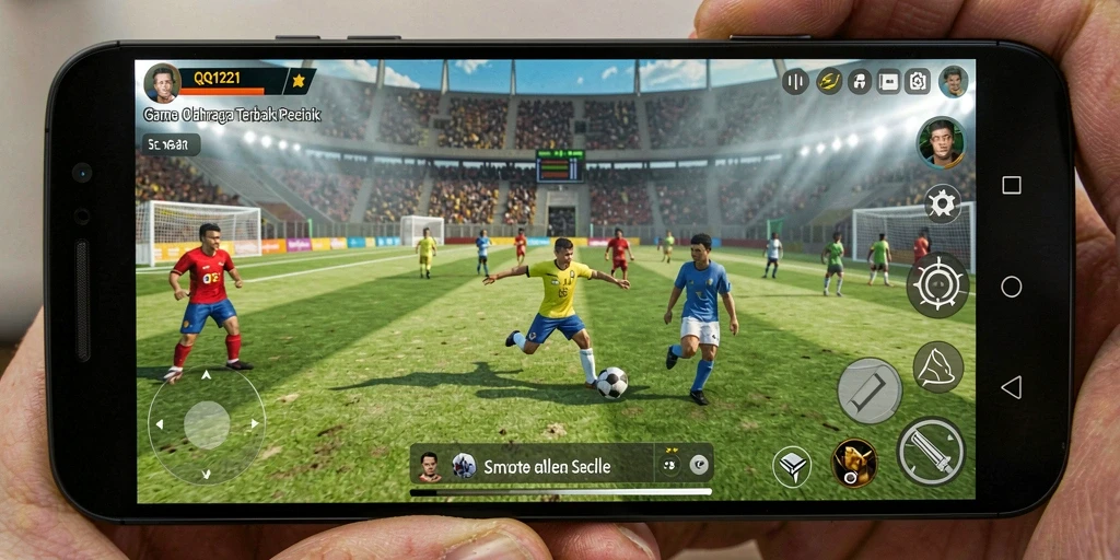 Tampilan seru gameplay QQ1221 dengan berbagai cabang olahraga.