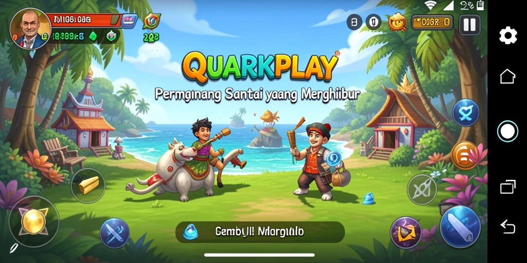 Tampilan menarik dari gameplay QUARKPLAY yang menyenangkan.