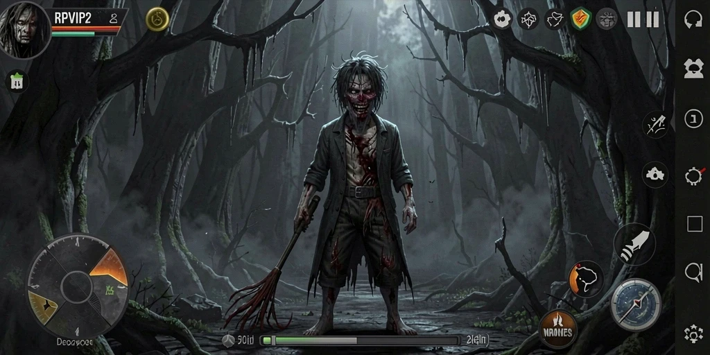 Gameplay menegangkan dengan suasana horor yang mencekam.