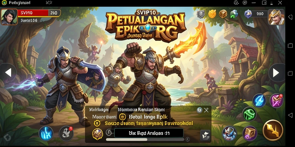 Tampilan menarik dari gameplay seru di SVIP10 dengan aksi RPG yang mendebarkan.