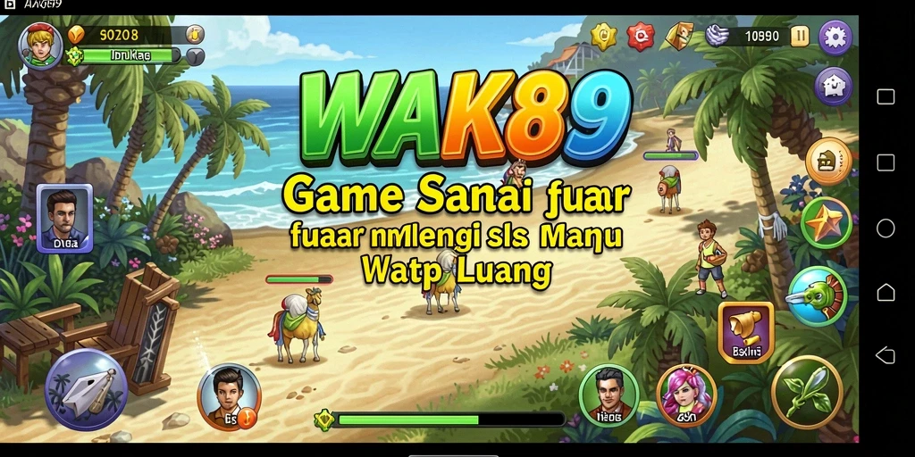 Tampilan gameplay seru dari WAK89 yang penuh warna.