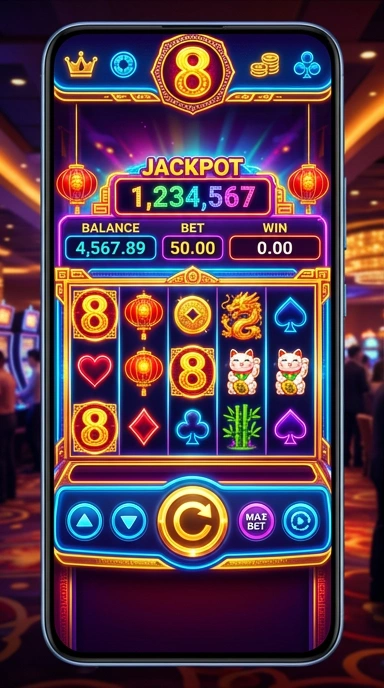 Screenshot tampilan utama aplikasi 8id.